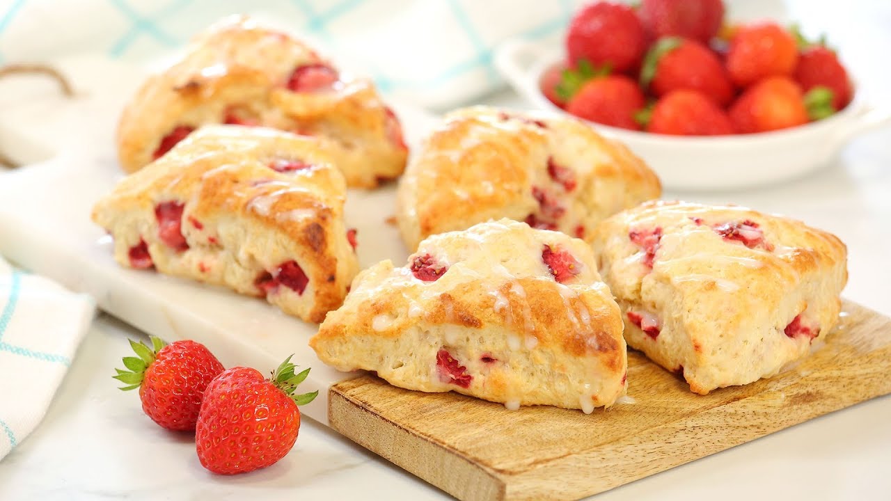 Summer Strawberry Scones